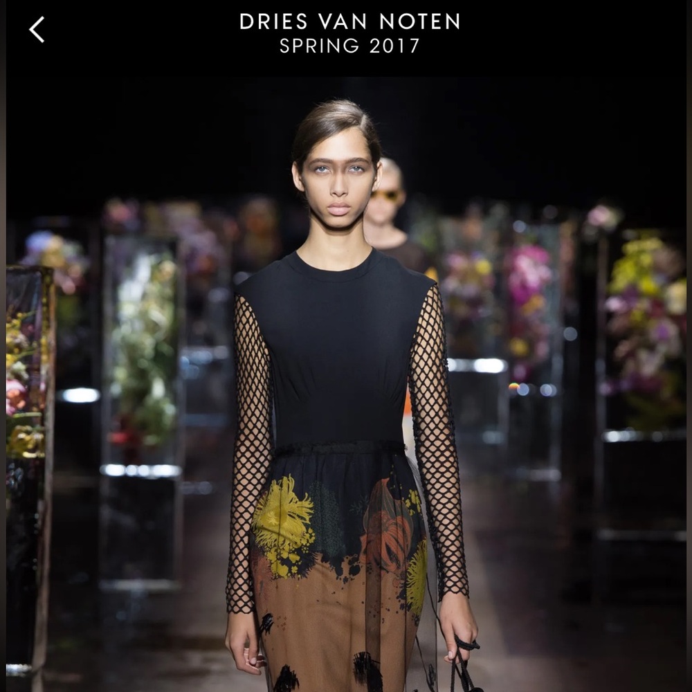 Dries van noten ss17 mesh top